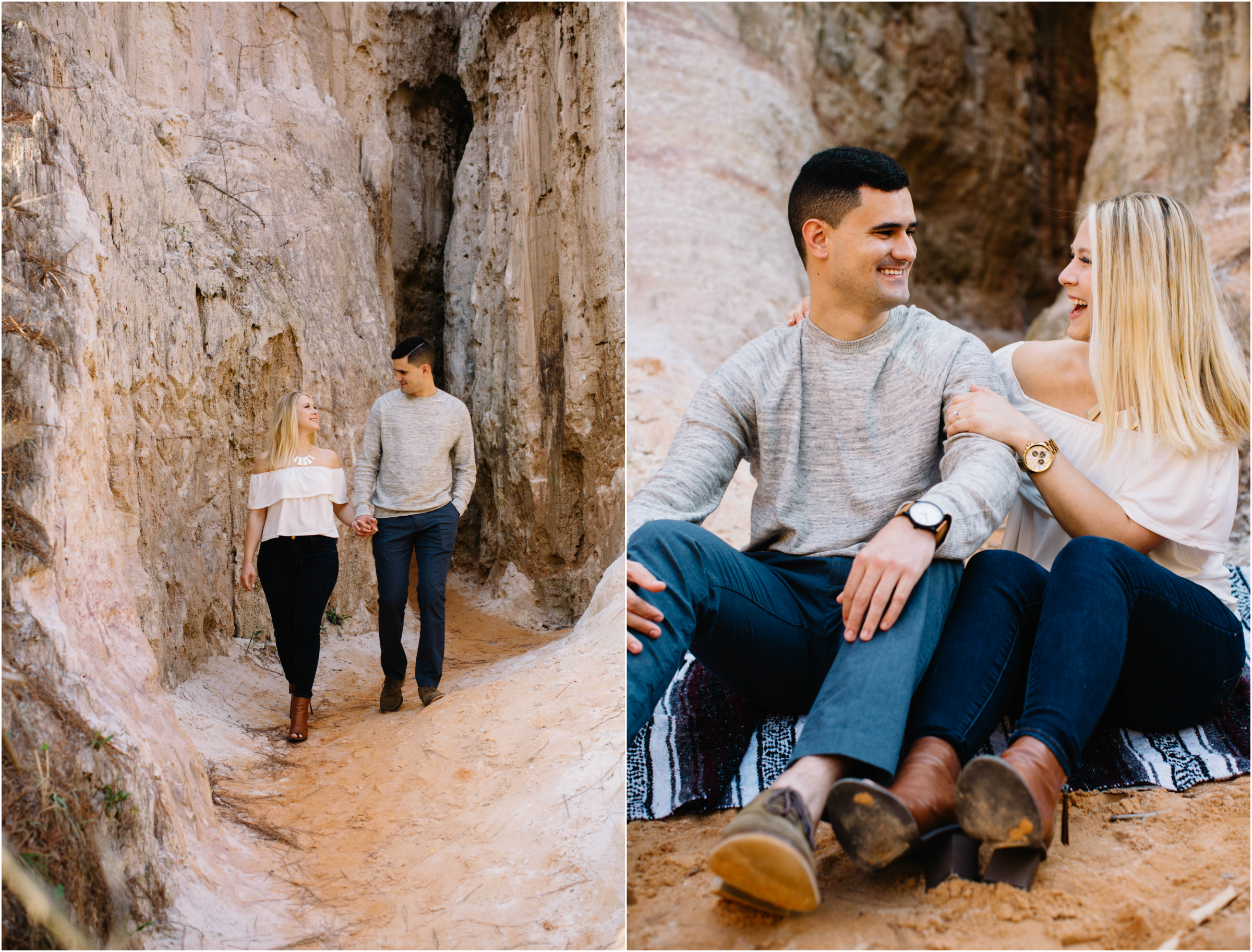 Providence Canyon Engagement Photographer Carolyn Allen Photography